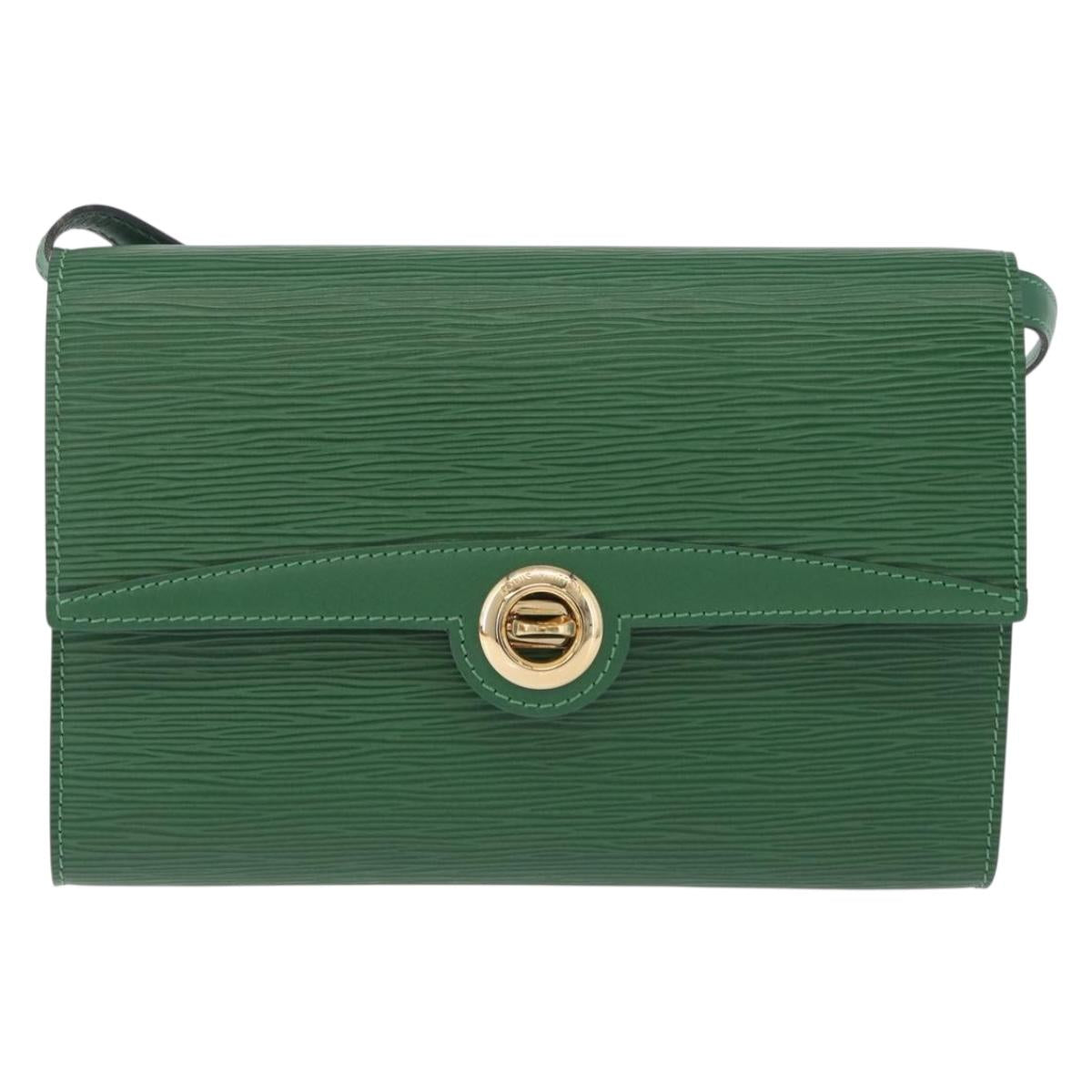 LOUIS VUITTON Epi Pochette Arche Shoulder Bag Green M52574 LV Auth 213006A