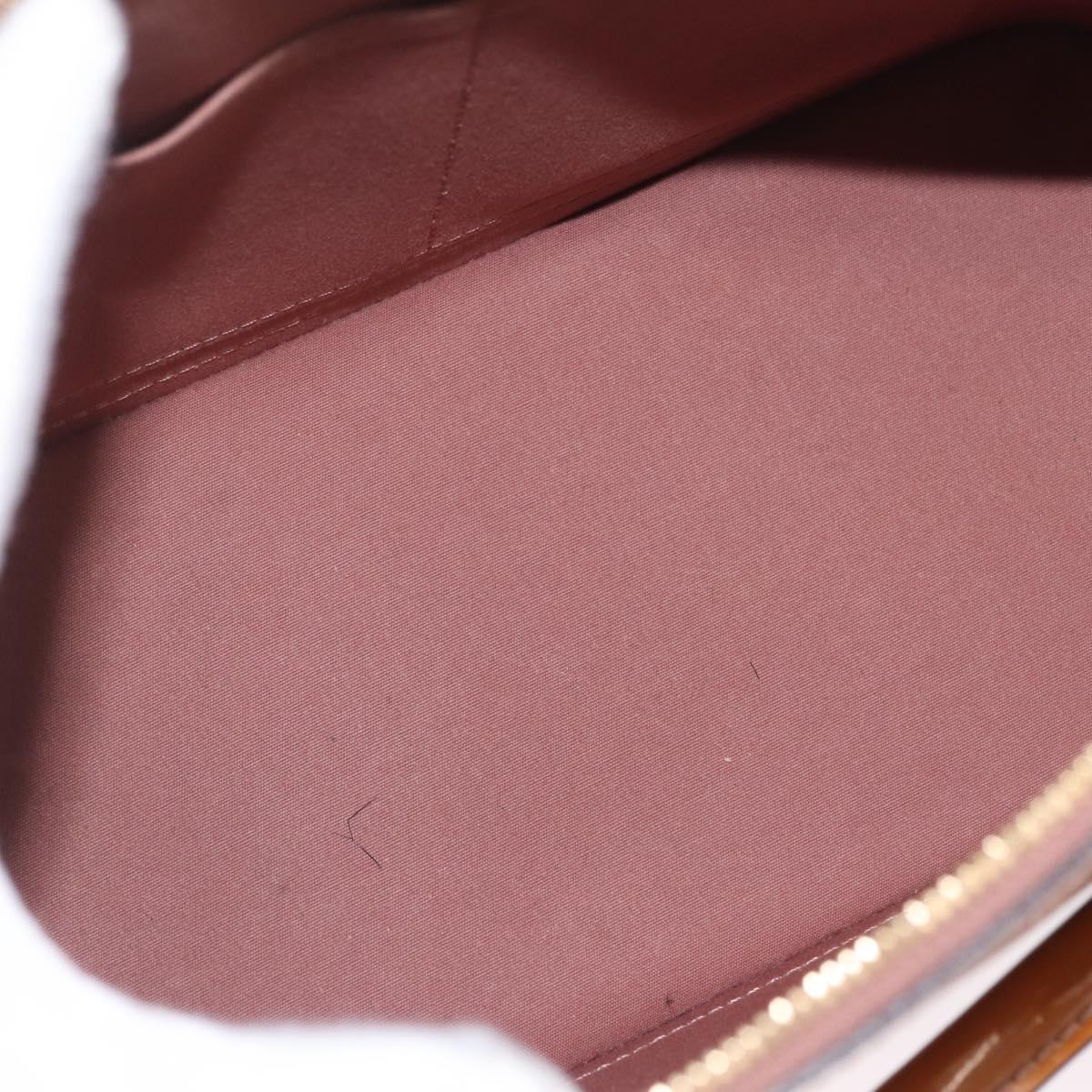 LOUIS VUITTON Monogram Vernis Alma PM Bag Rose Velours M91583 LV Auth 213007A