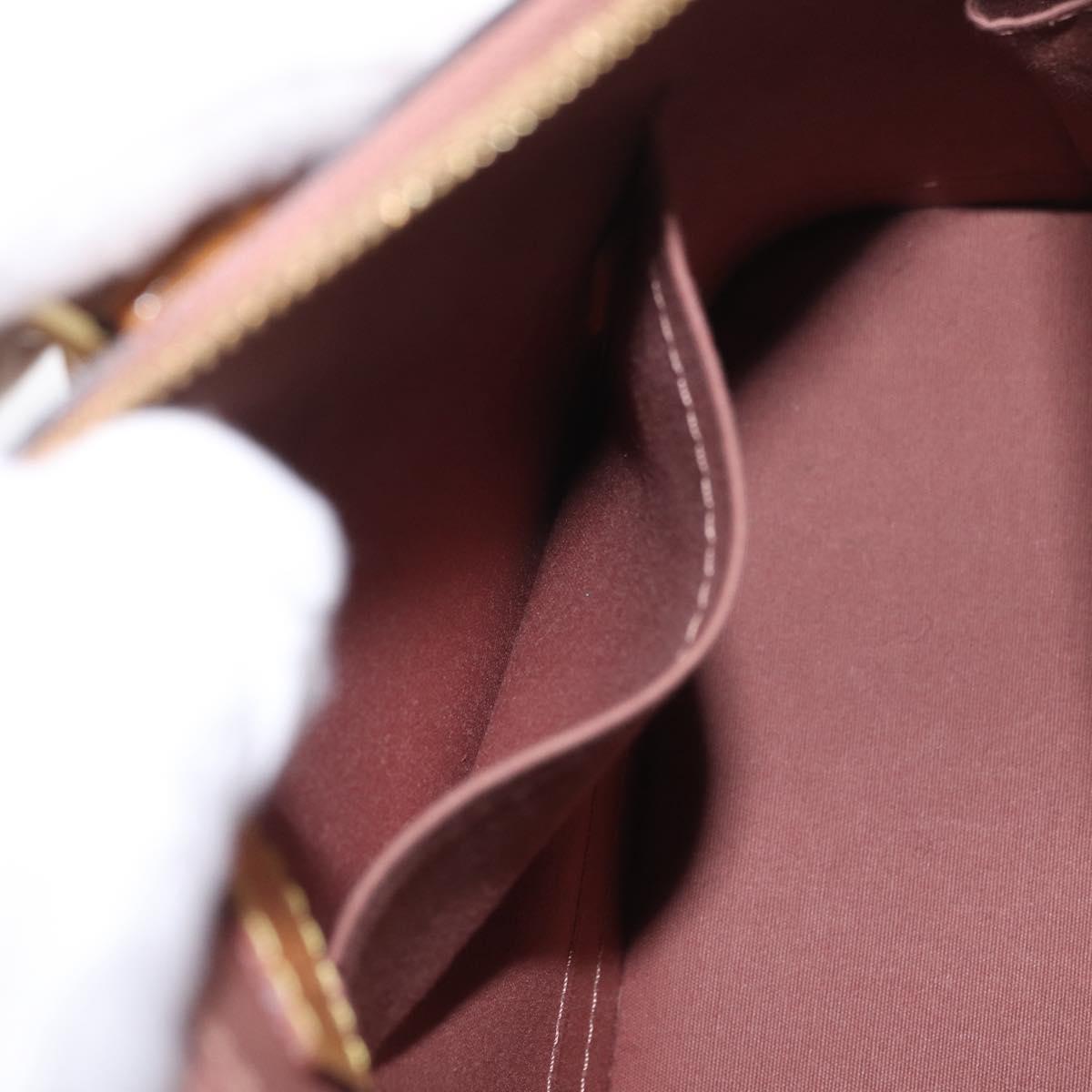 LOUIS VUITTON Monogram Vernis Alma PM Bag Rose Velours M91583 LV Auth 213007A