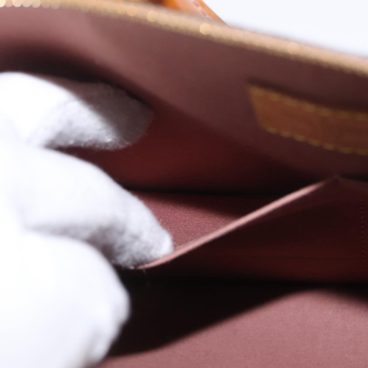 LOUIS VUITTON Monogram Vernis Alma PM Bag Rose Velours M91583 LV Auth 213007A