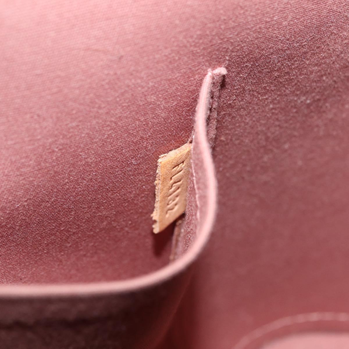 LOUIS VUITTON Monogram Vernis Alma PM Bag Rose Velours M91583 LV Auth 213007A
