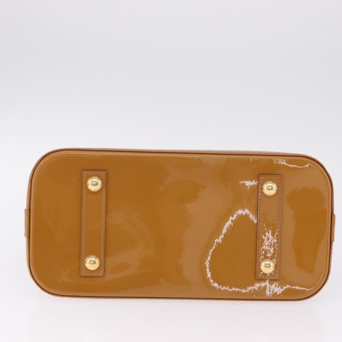 LOUIS VUITTON Monogram Vernis Alma PM Bag Rose Velours M91583 LV Auth 213007A