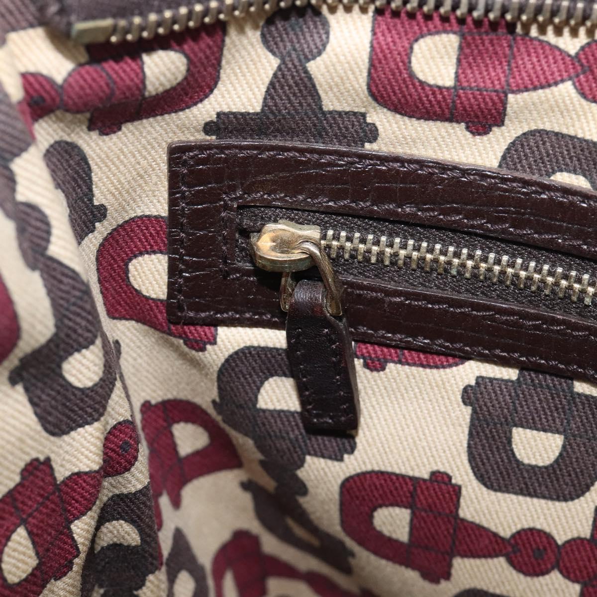 GUCCI GG Canvas Web Sherry Line Shoulder Bag Beige Gold 144388 Auth 213011A