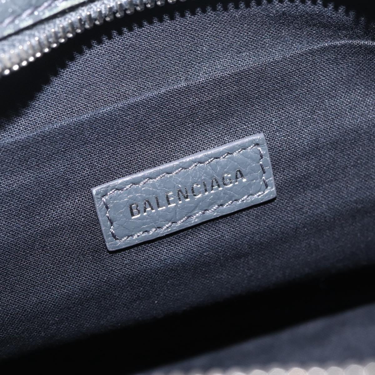 Balenciaga Body Bag Leather Gray 542013 Auth 213012A