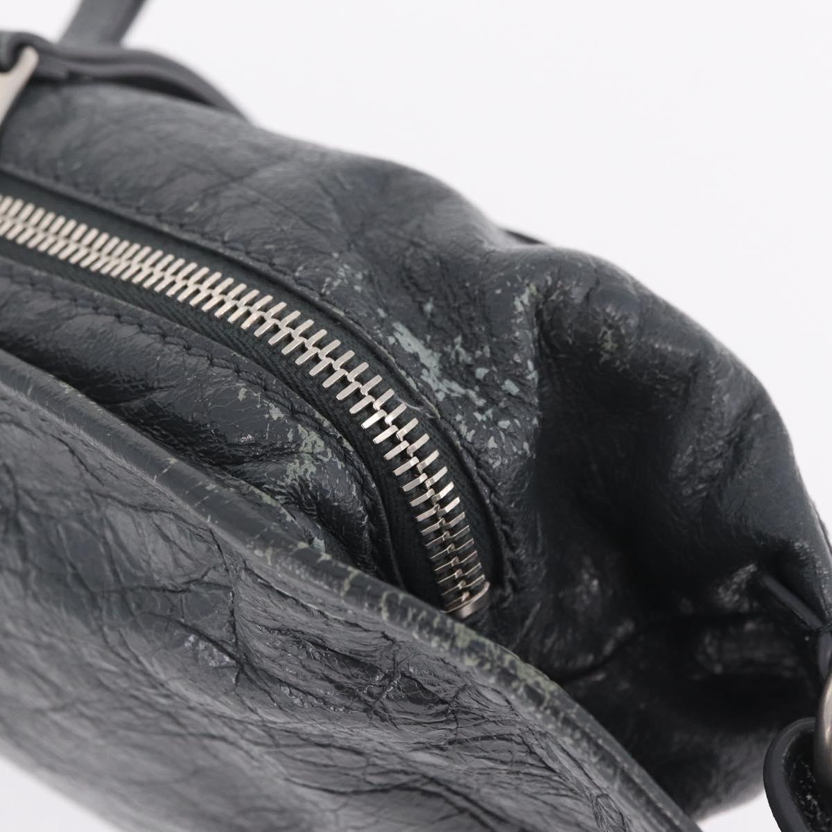 Balenciaga Body Bag Leather Gray 542013 Auth 213012A