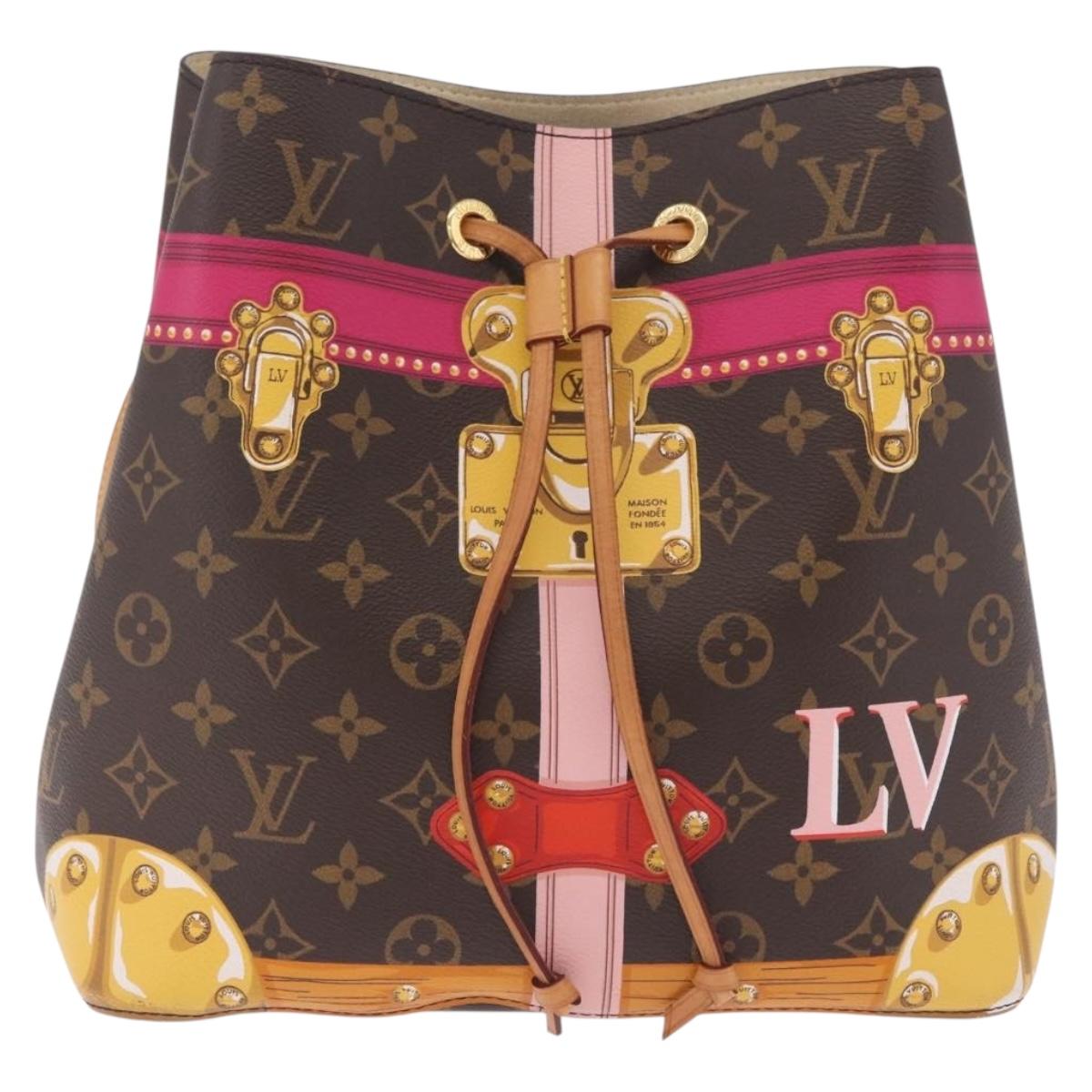 LOUIS VUITTON Monogram Neo Noe Summer Trunk Shoulder Bag M40649 LV Auth 213020V