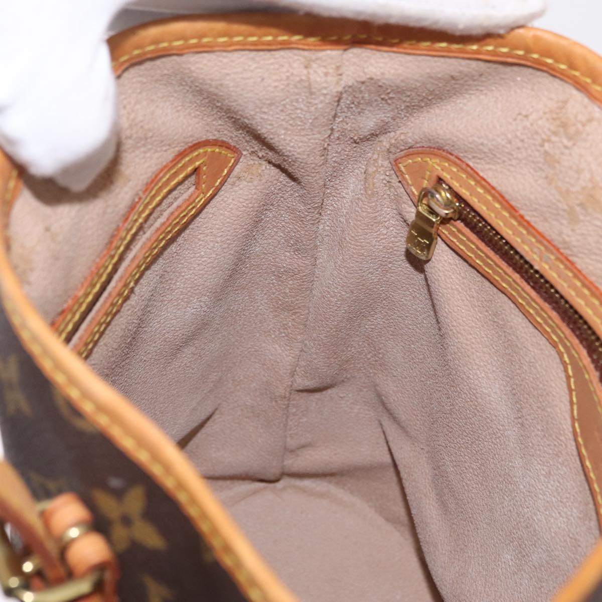 LOUIS VUITTON Monogram Bucket PM Shoulder Bag M42238 LV Auth 213022