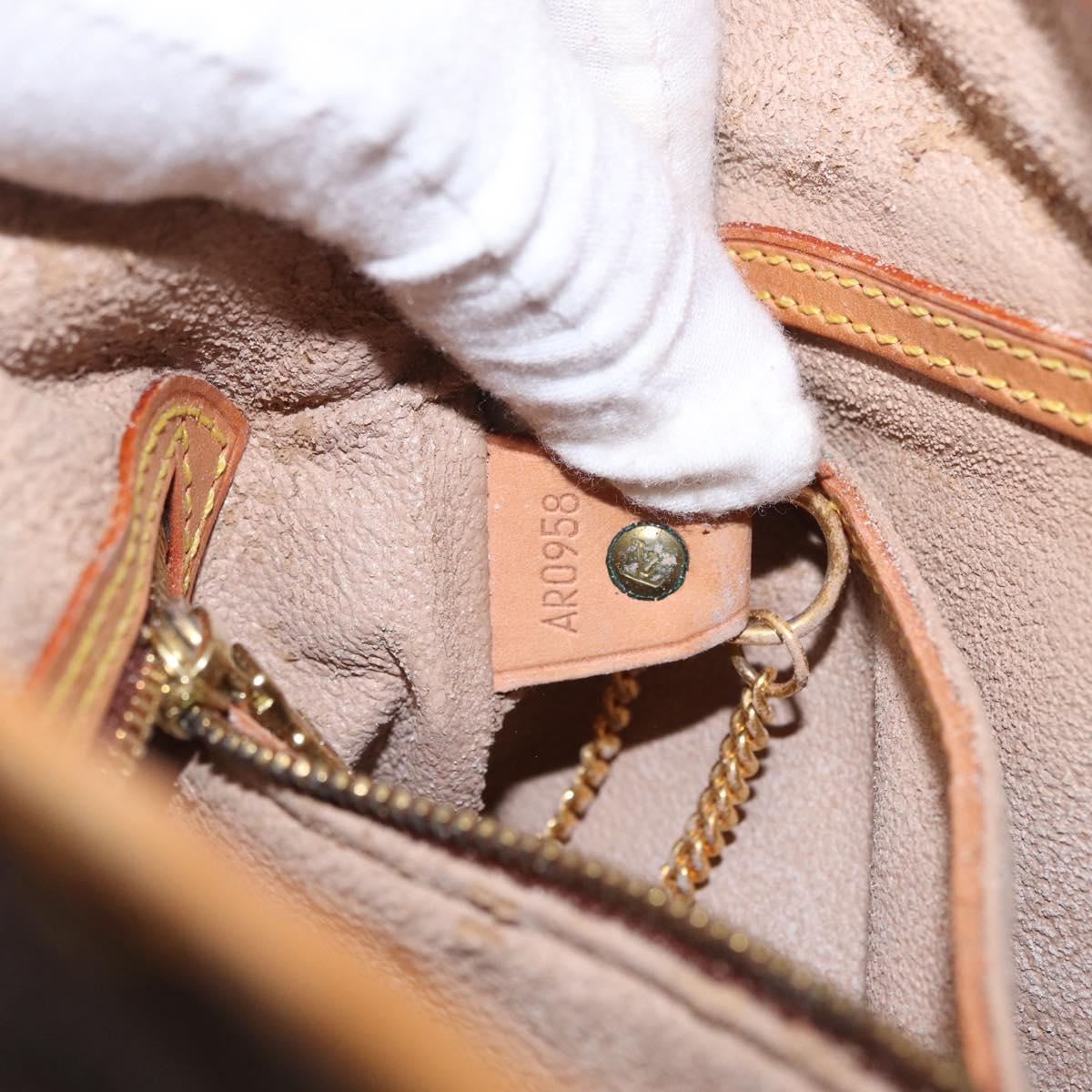 LOUIS VUITTON Monogram Bucket PM Shoulder Bag M42238 LV Auth 213022