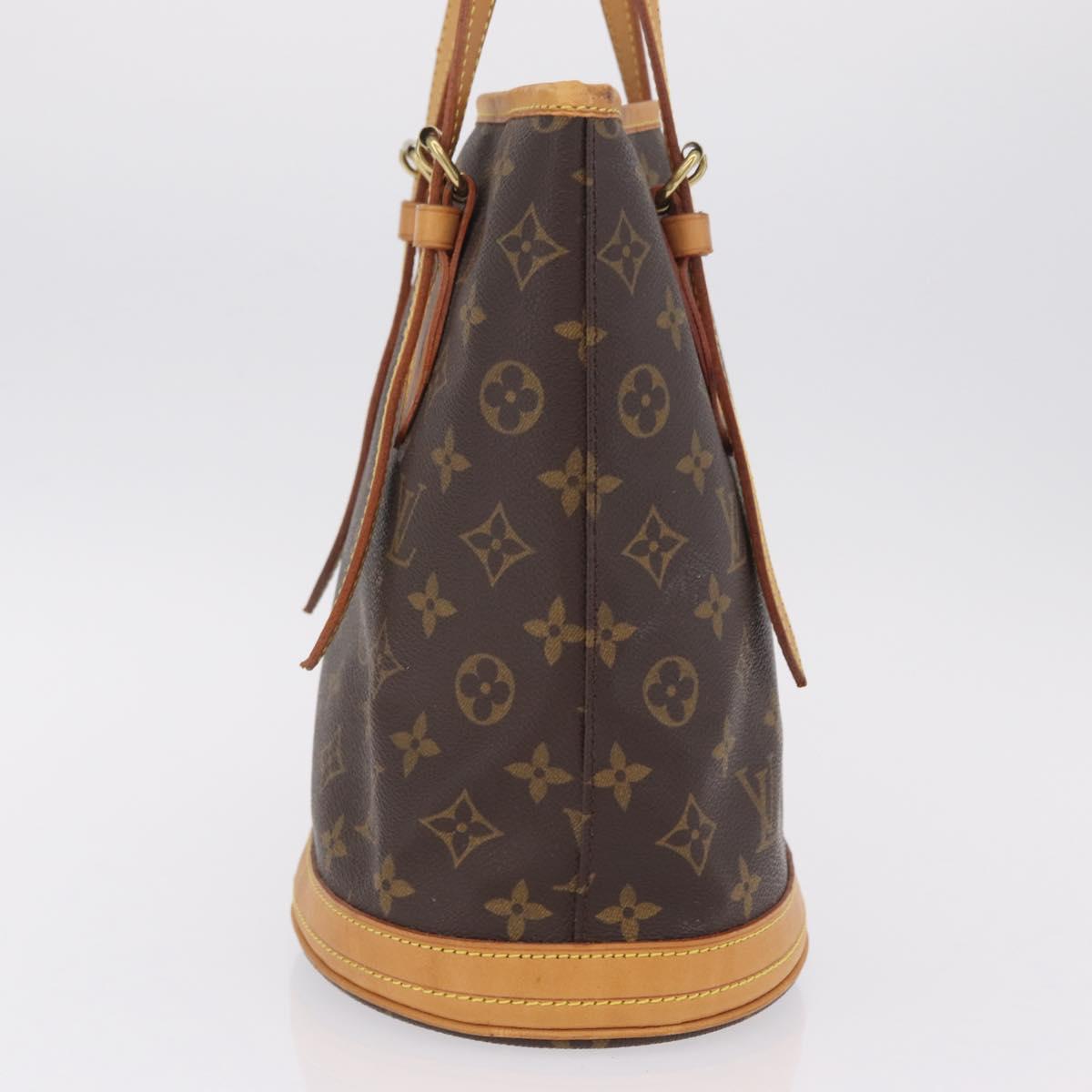 LOUIS VUITTON Monogram Bucket PM Shoulder Bag M42238 LV Auth 213022