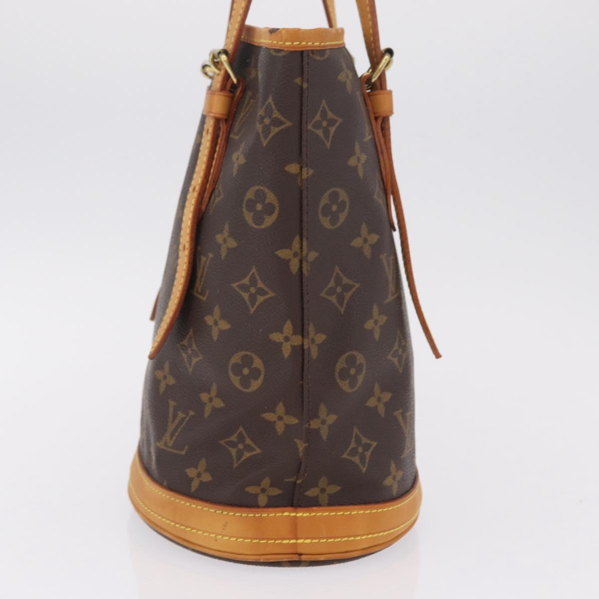 LOUIS VUITTON Monogram Bucket PM Shoulder Bag M42238 LV Auth 213022