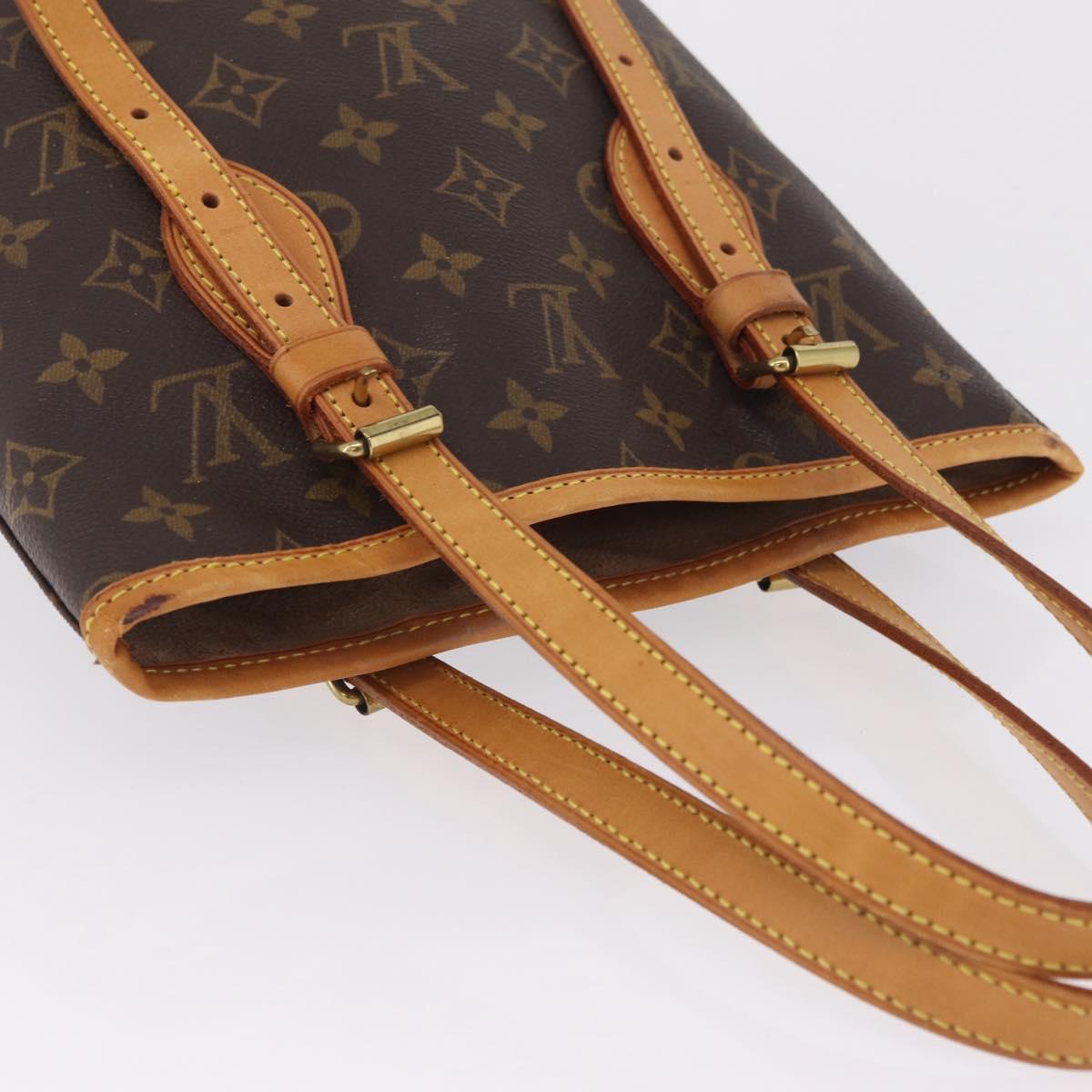 LOUIS VUITTON Monogram Bucket PM Shoulder Bag M42238 LV Auth 213022
