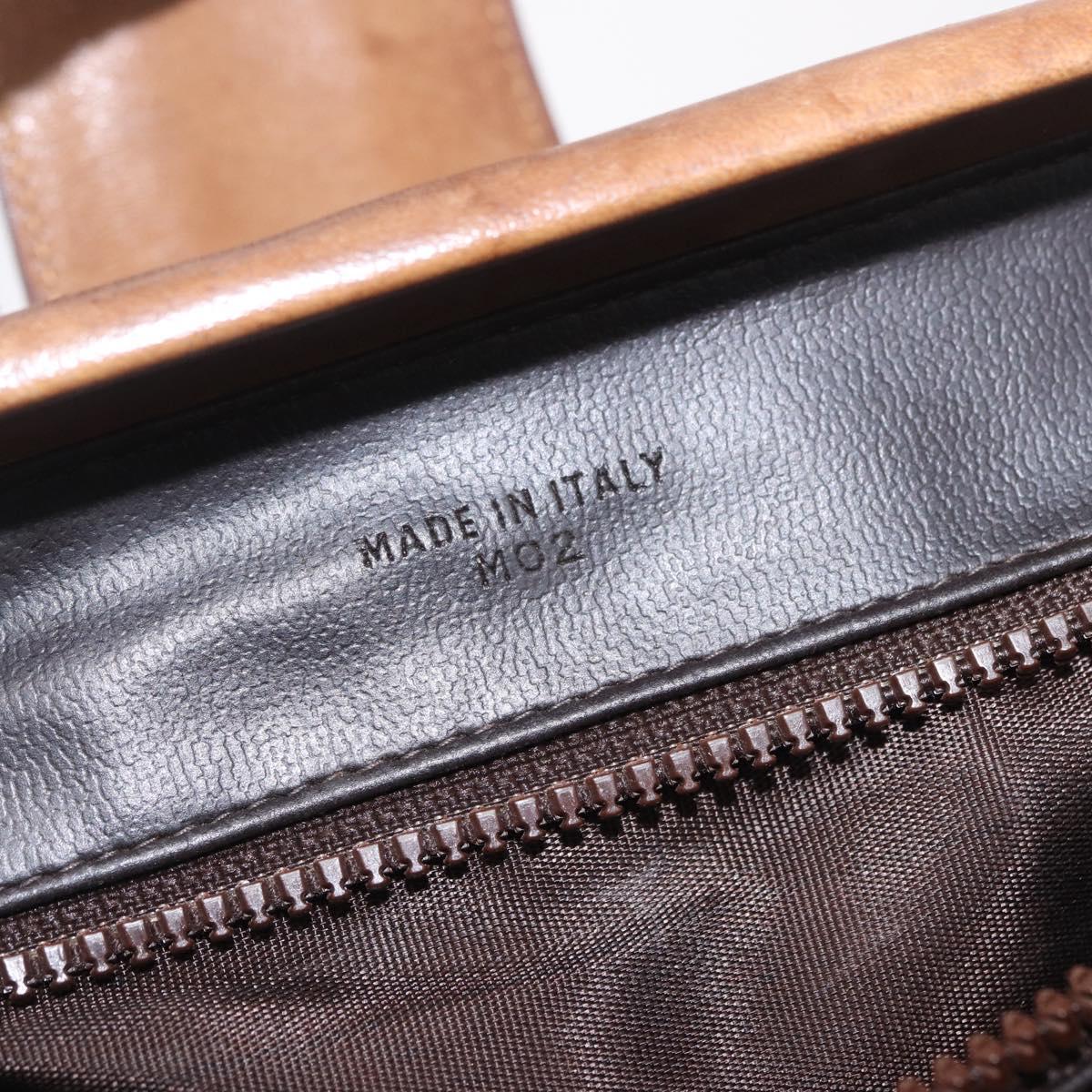 CELINE C Sulky Horse Carriage Shoulder Bag PVC Beige Gold Auth 213023