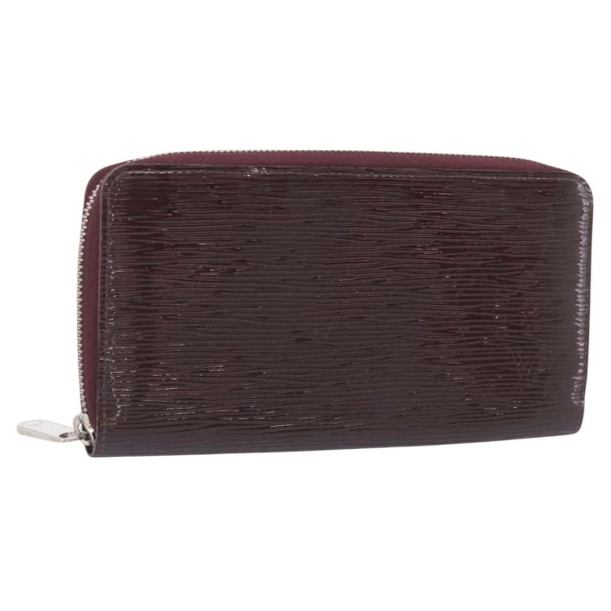 LOUIS VUITTON Epi Electric Zippy Wallet Dark Bordeaux M60314 LV Auth 213035A