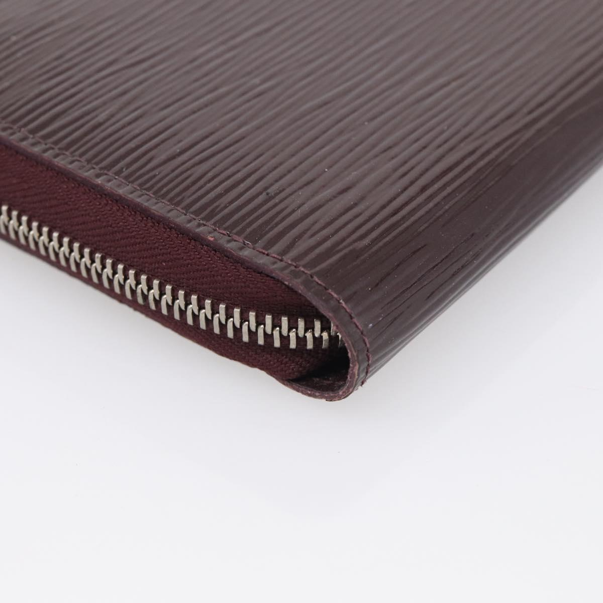 LOUIS VUITTON Epi Electric Zippy Wallet Dark Bordeaux M60314 LV Auth 213035A