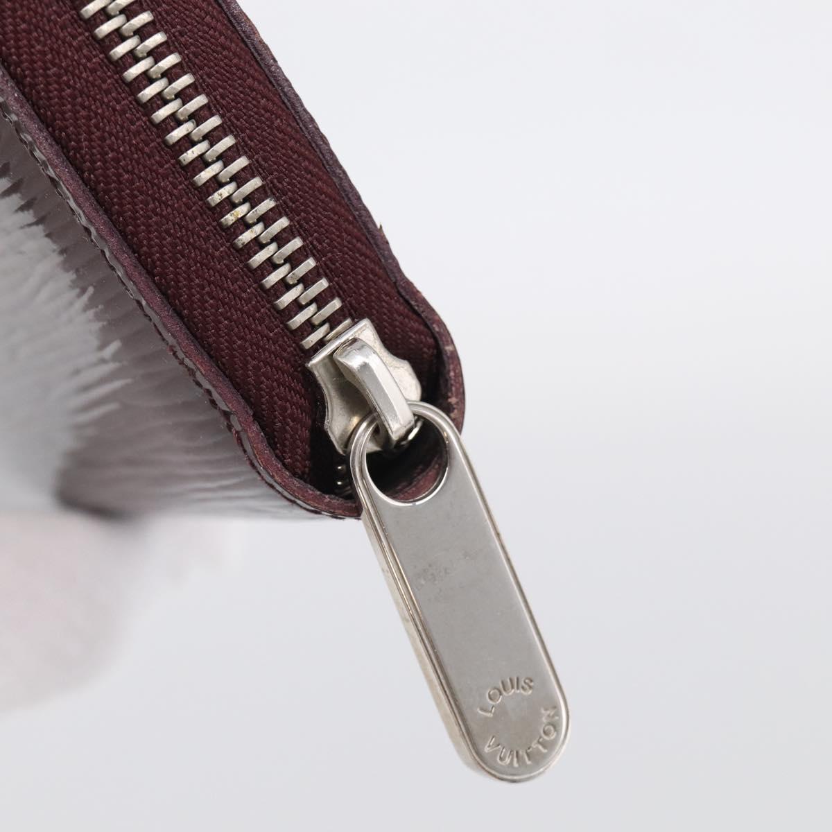 LOUIS VUITTON Epi Electric Zippy Wallet Dark Bordeaux M60314 LV Auth 213035A