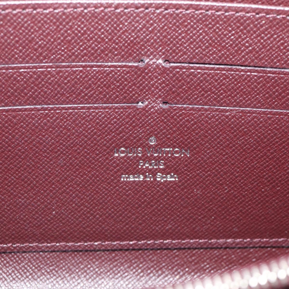 LOUIS VUITTON Epi Electric Zippy Wallet Dark Bordeaux M60314 LV Auth 213035A