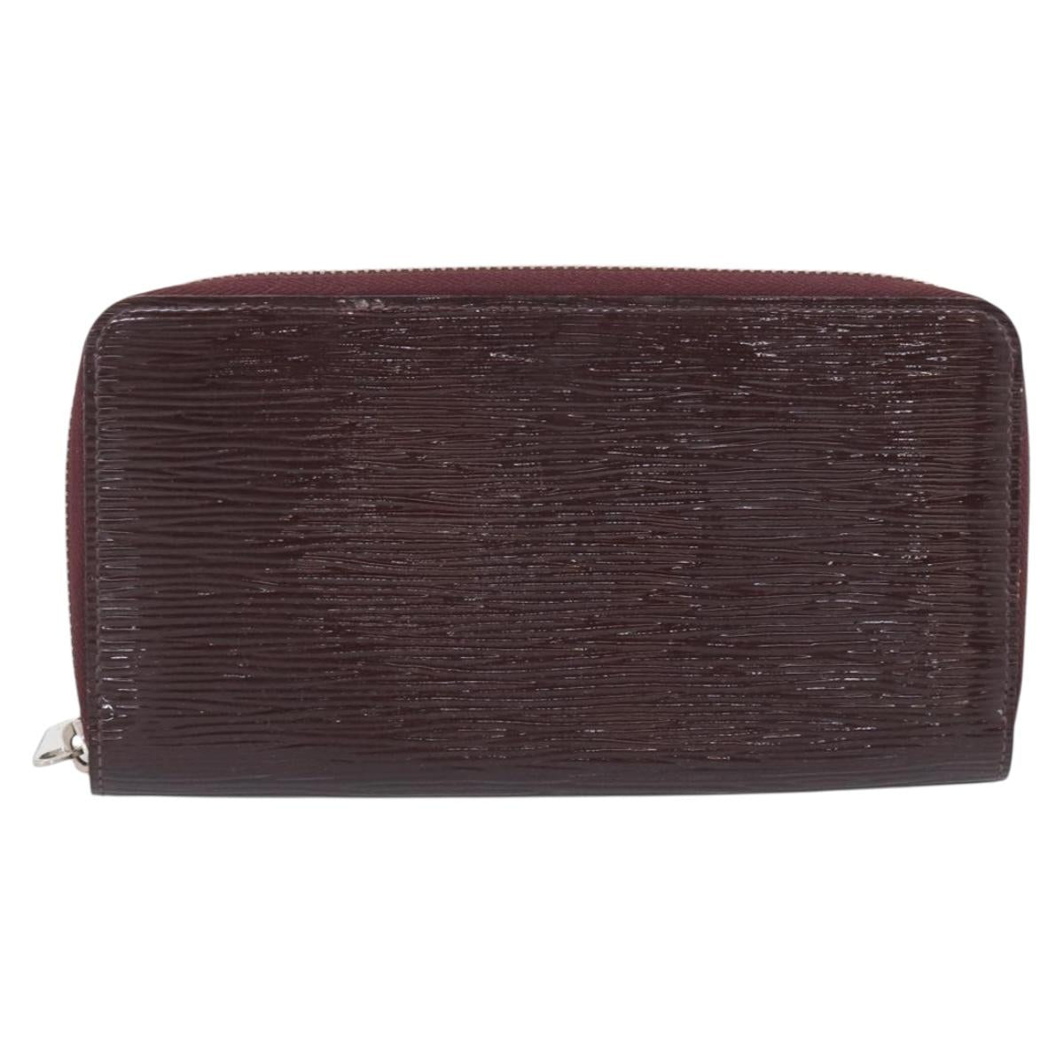 LOUIS VUITTON Epi Electric Zippy Wallet Dark Bordeaux M60314 LV Auth 213035A