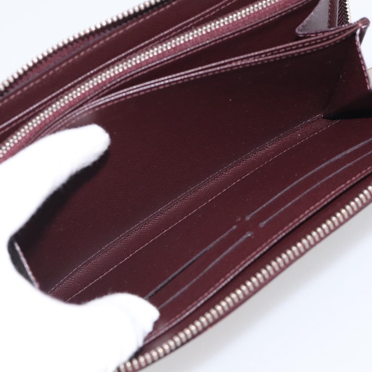 LOUIS VUITTON Epi Electric Zippy Wallet Dark Bordeaux M60314 LV Auth 213035A