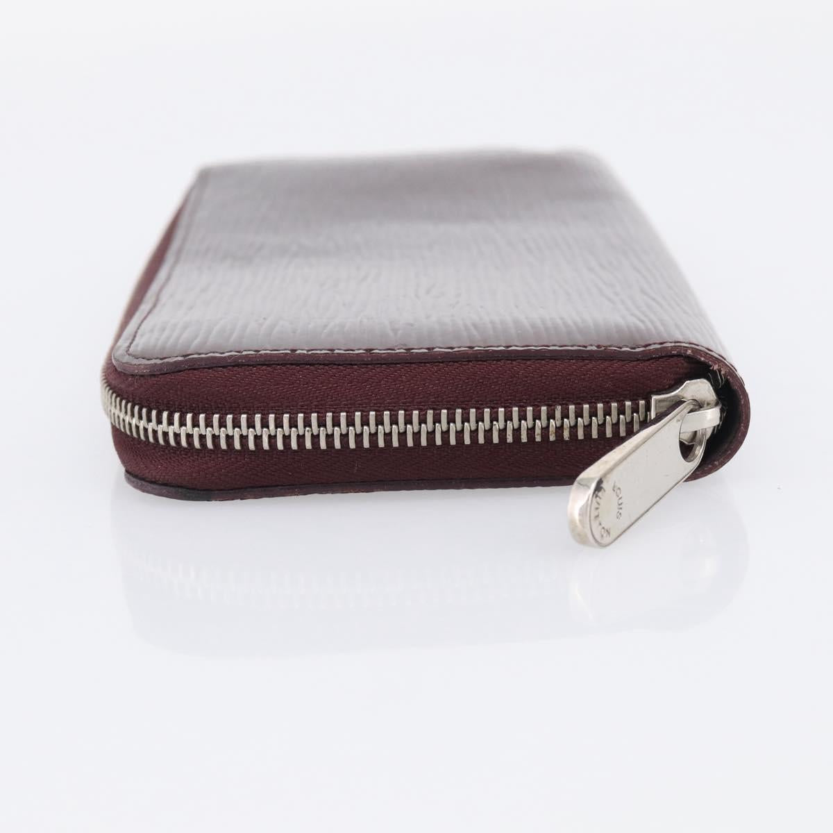 LOUIS VUITTON Epi Electric Zippy Wallet Dark Bordeaux M60314 LV Auth 213035A