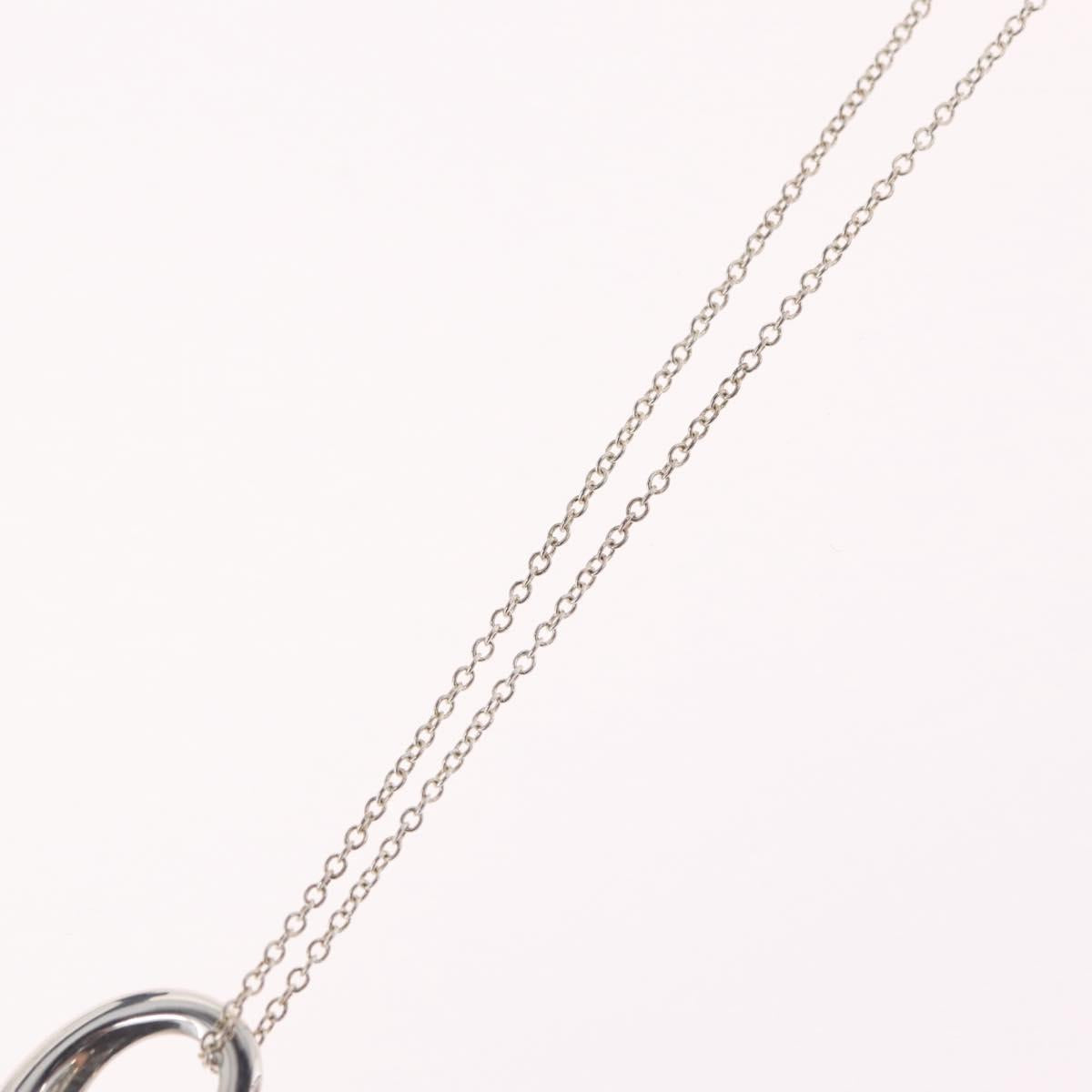 Tiffany & Co. Open Heart Necklace Ag925 Silver Auth 213039M