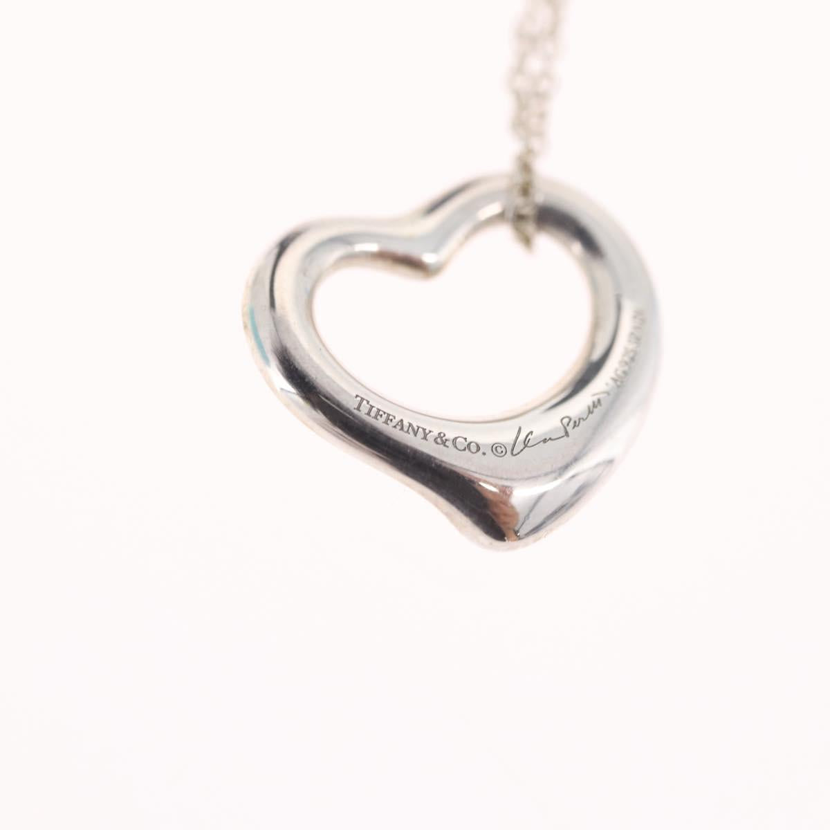 Tiffany & Co. Open Heart Necklace Ag925 Silver Auth 213039M