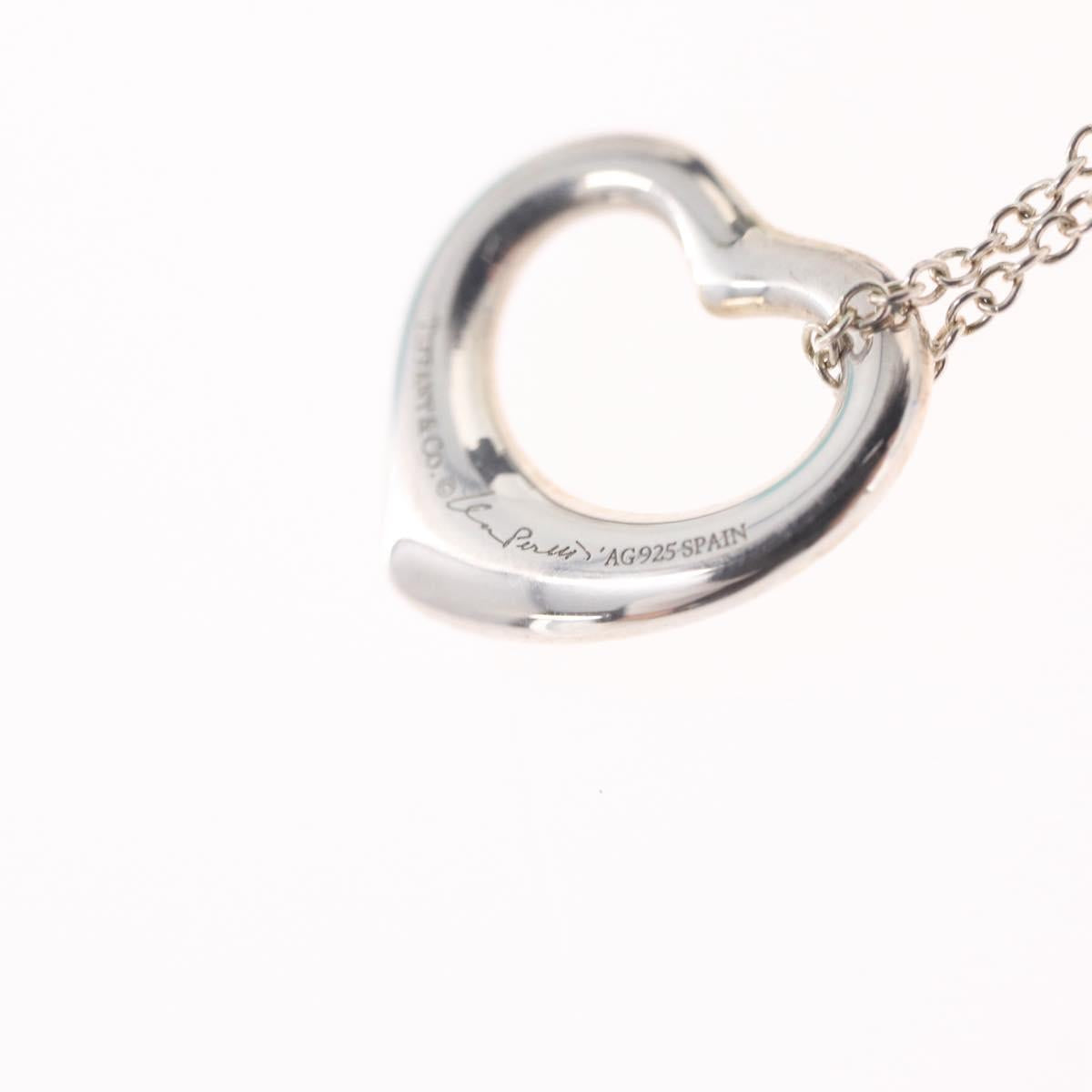 Tiffany & Co. Open Heart Necklace Ag925 Silver Auth 213039M