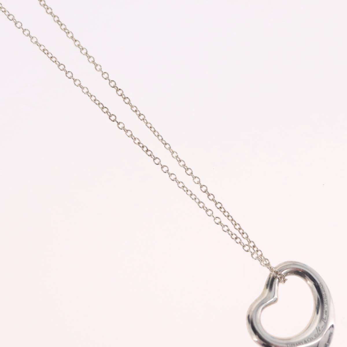 Tiffany & Co. Open Heart Necklace Ag925 Silver Auth 213039M