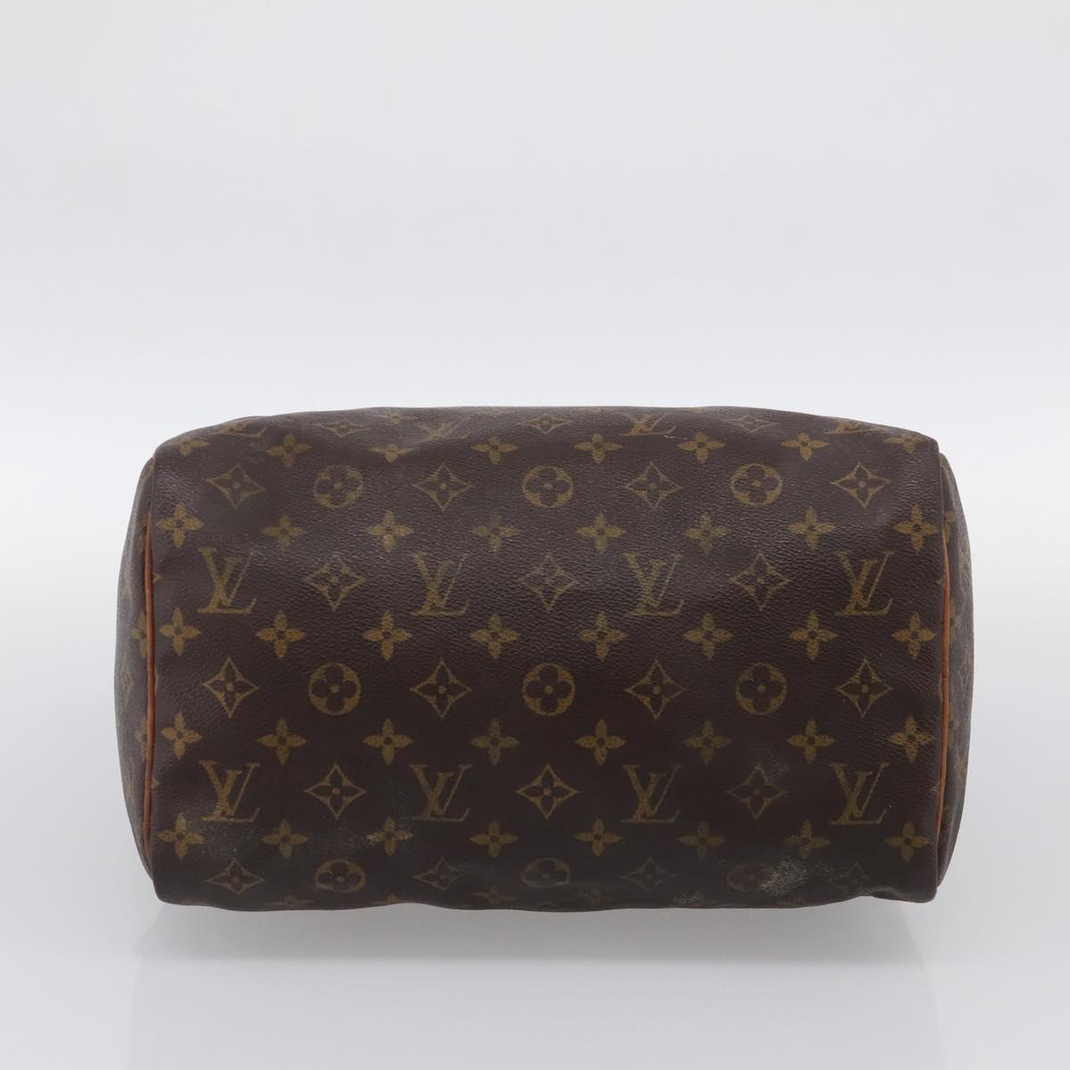 LOUIS VUITTON Monogram Speedy 30 Hand Bag M41526 LV Auth 213043