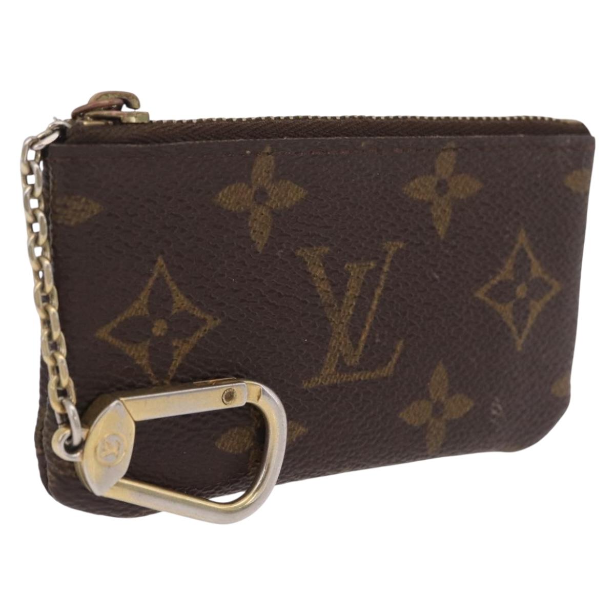 LOUIS VUITTON Monogram Pochette Cles Coin Purse M60033 LV Auth 213056