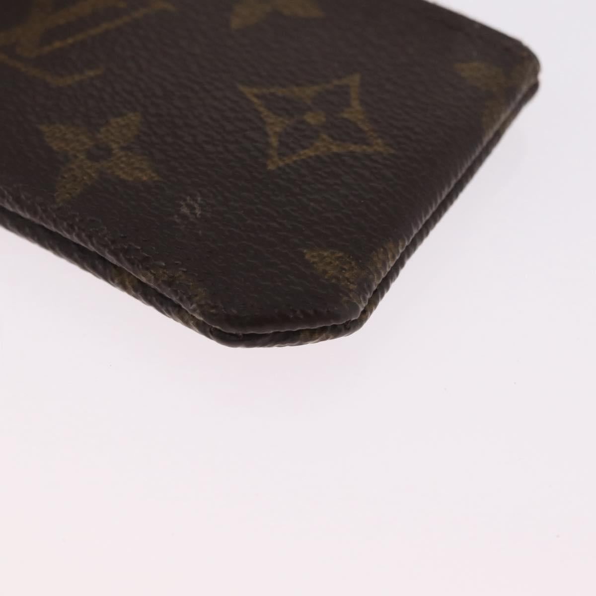 LOUIS VUITTON Monogram Pochette Cles Coin Purse M60033 LV Auth 213056