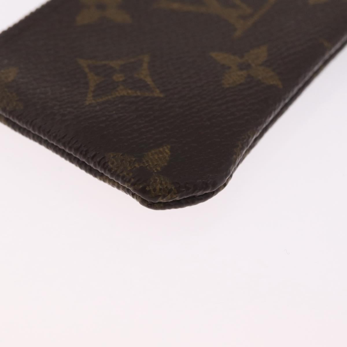LOUIS VUITTON Monogram Pochette Cles Coin Purse M60033 LV Auth 213056
