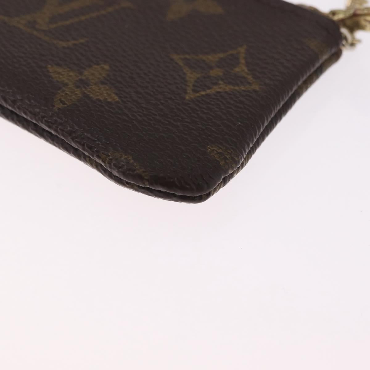 LOUIS VUITTON Monogram Pochette Cles Coin Purse M60033 LV Auth 213056