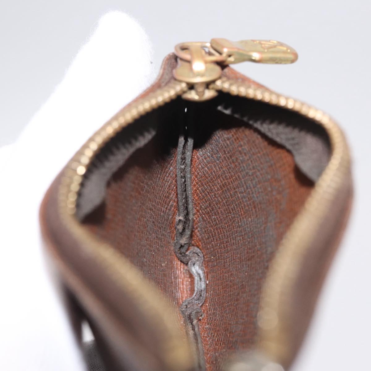 LOUIS VUITTON Monogram Pochette Cles Coin Purse M60033 LV Auth 213056