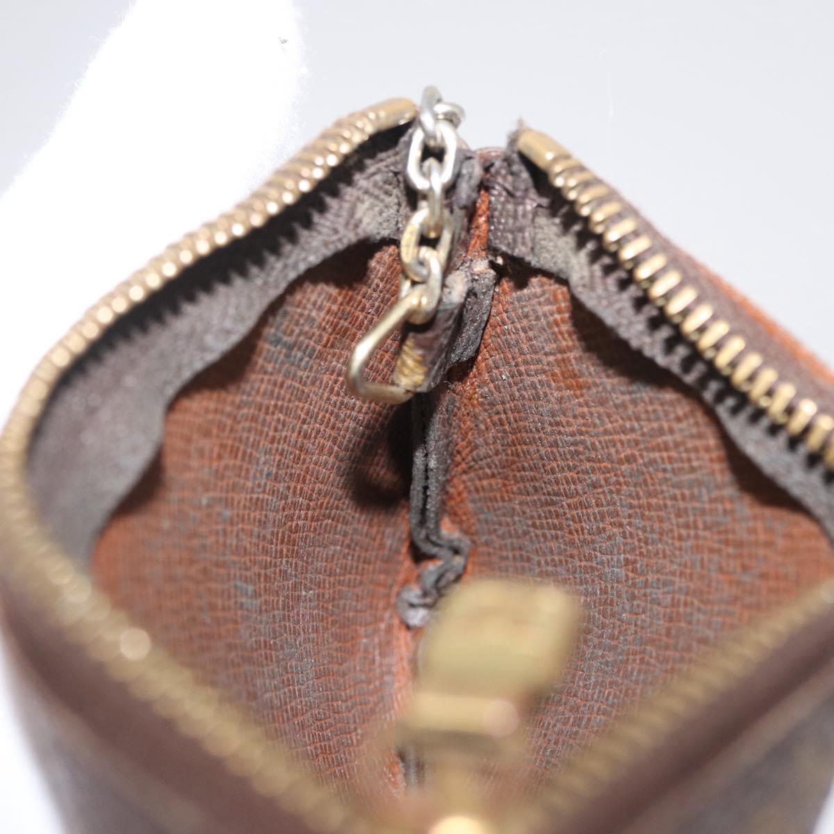 LOUIS VUITTON Monogram Pochette Cles Coin Purse M60033 LV Auth 213056