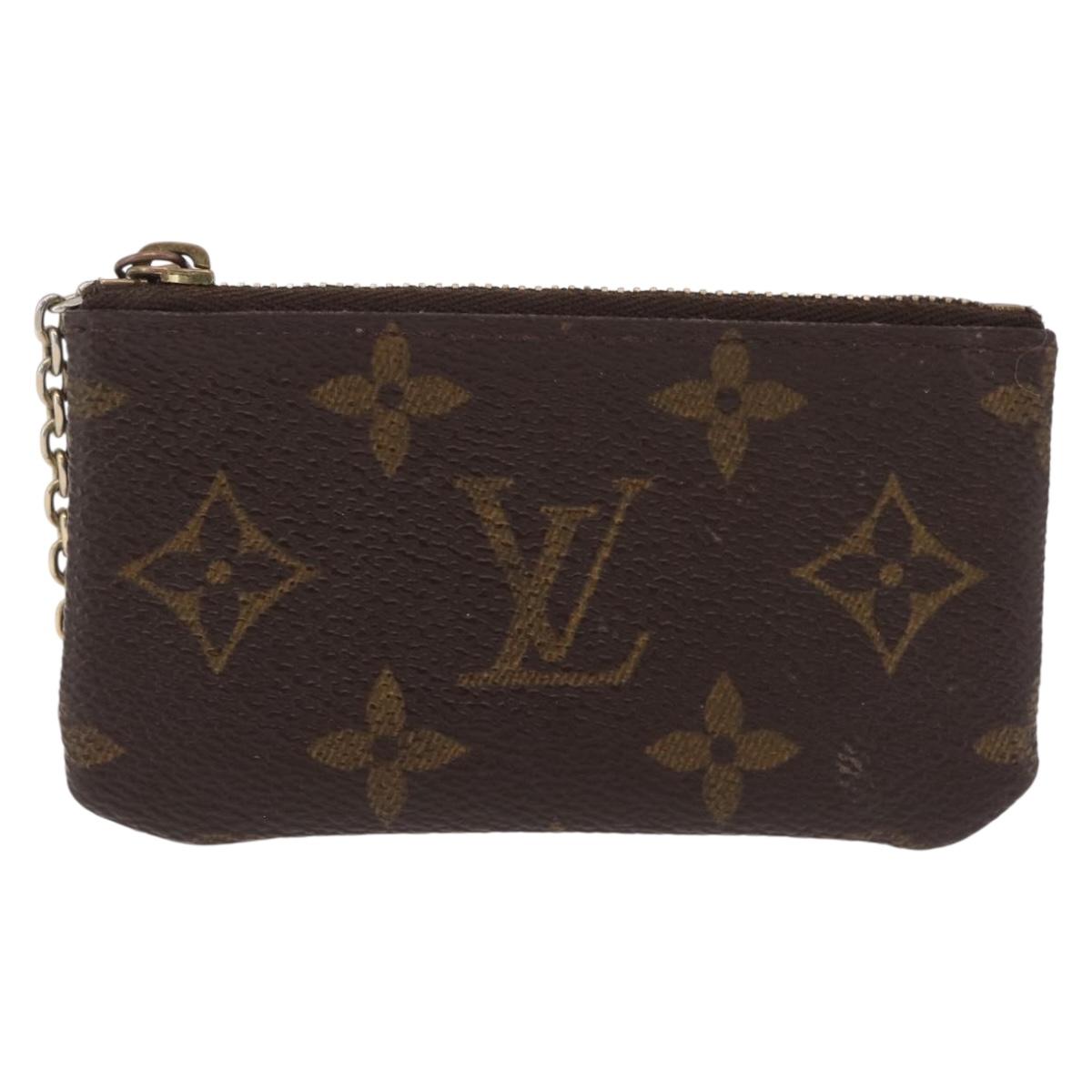 LOUIS VUITTON Monogram Pochette Cles Coin Purse M60033 LV Auth 213056