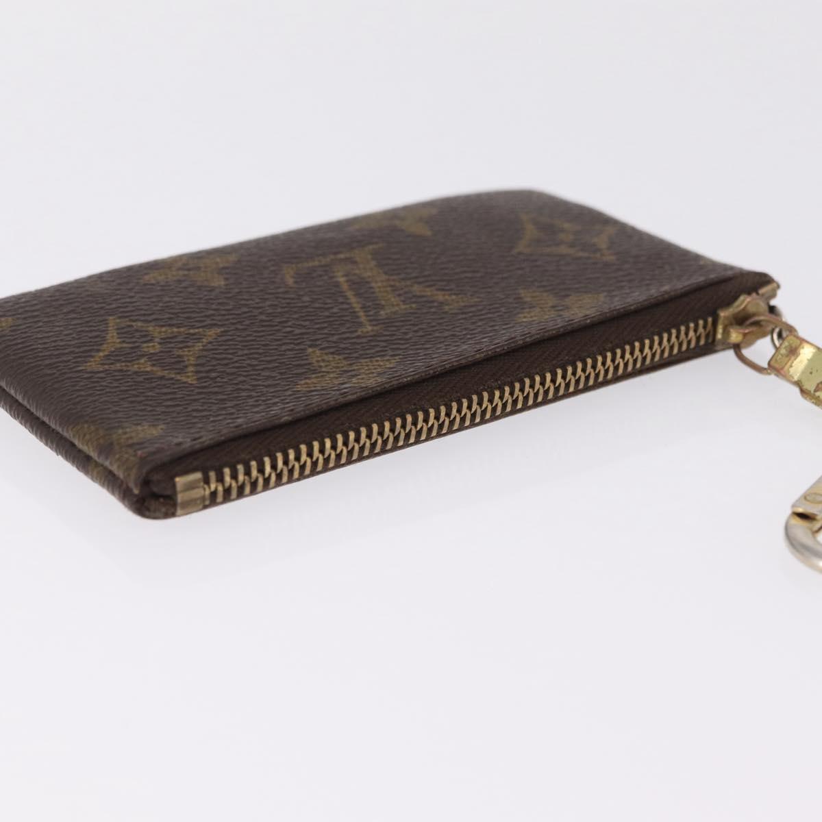 LOUIS VUITTON Monogram Pochette Cles Coin Purse M60033 LV Auth 213056