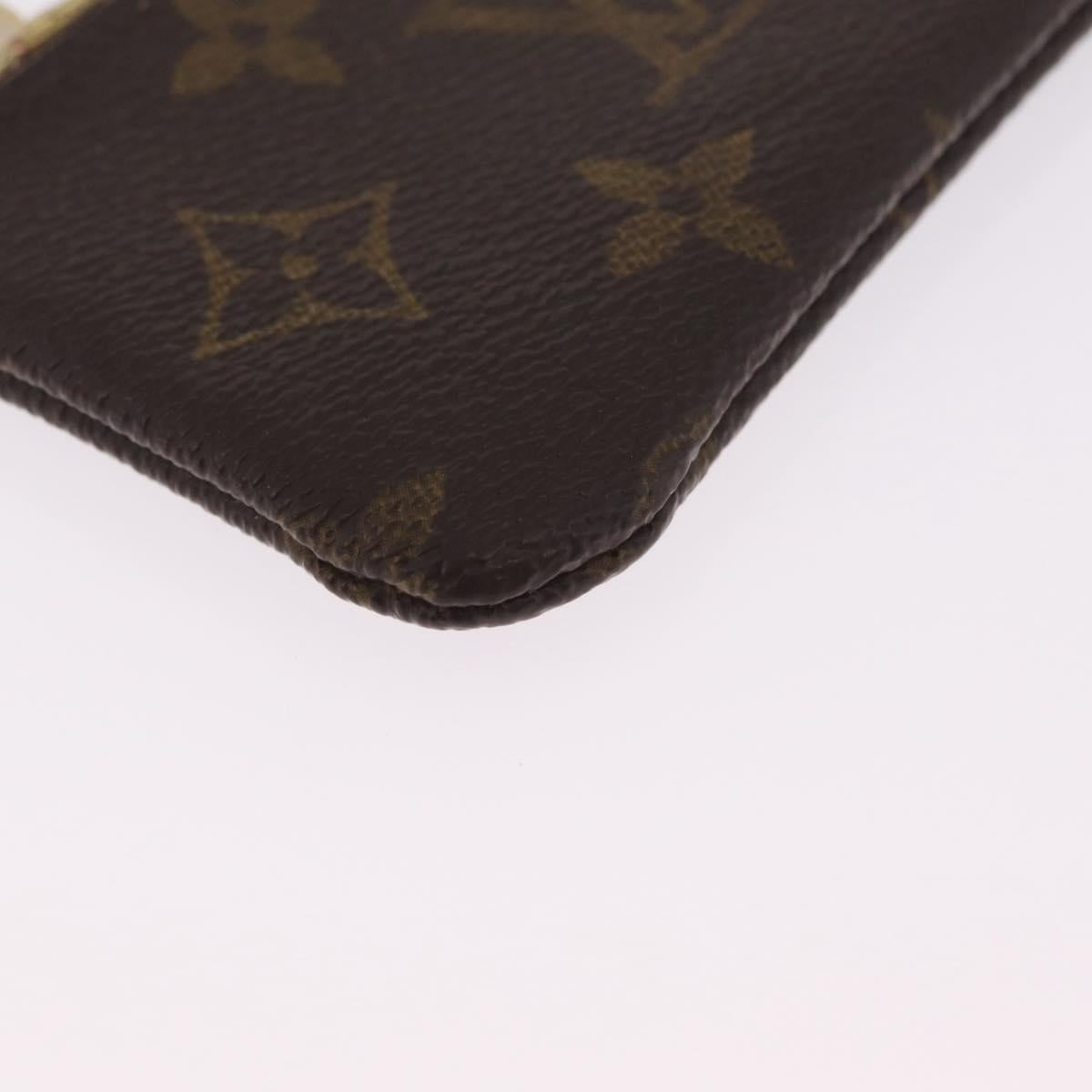 LOUIS VUITTON Monogram Pochette Cles Coin Purse M60033 LV Auth 213056