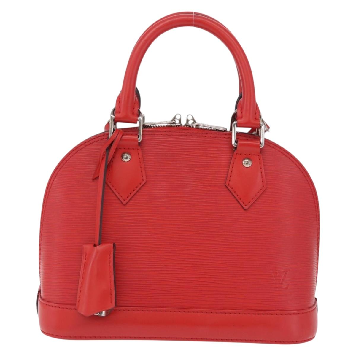 LOUIS VUITTON Epi Alma BB Hand Bag 2way Red Carmine M40850 LV Auth 213059V