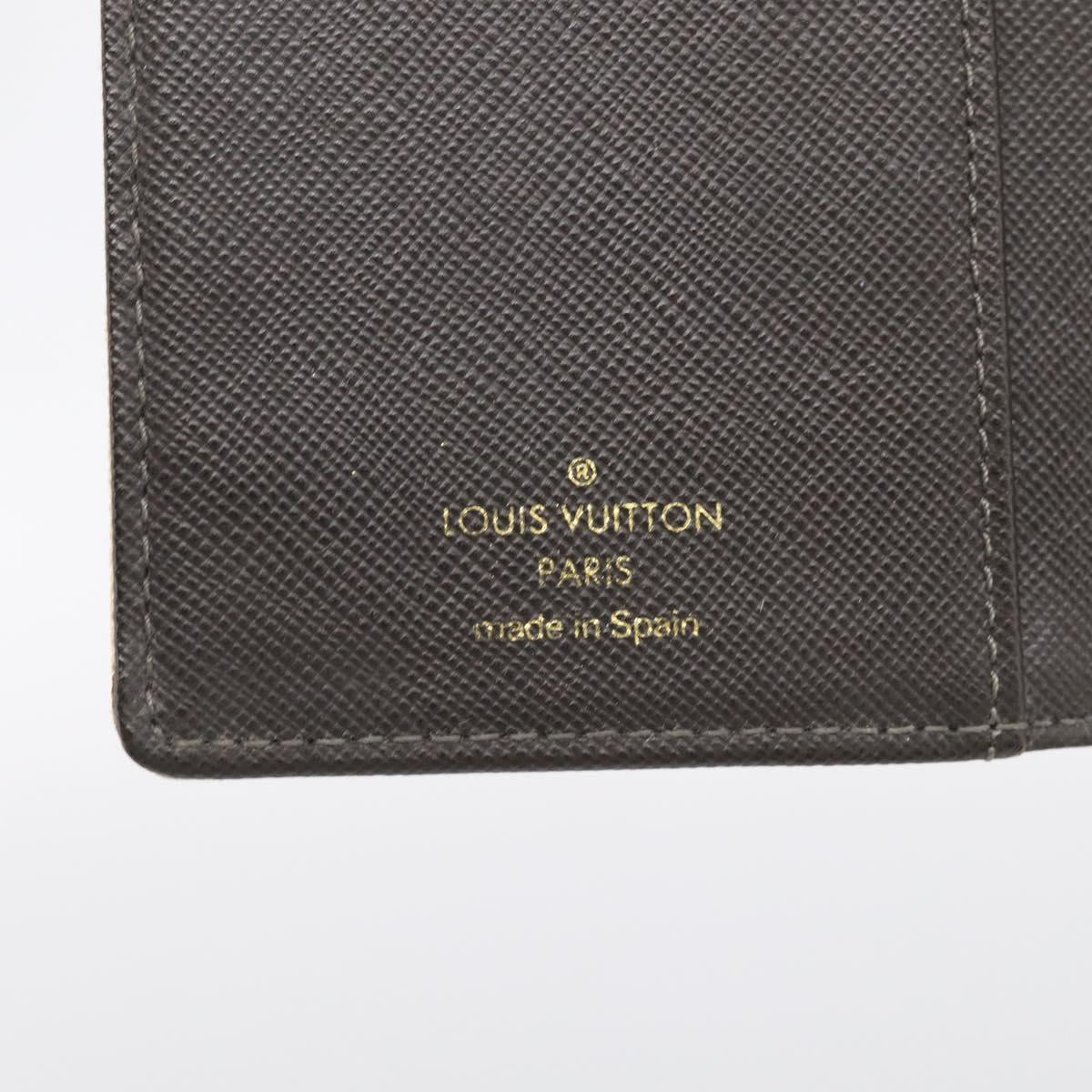 LOUIS VUITTON Monogram Mini Agenda PM Day Planner Cover Khaki R20911 Auth 213068