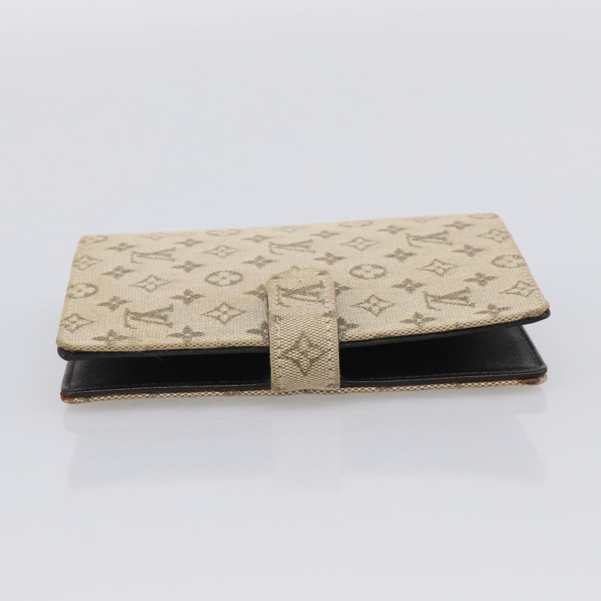 LOUIS VUITTON Monogram Mini Agenda PM Day Planner Cover Khaki R20911 Auth 213068