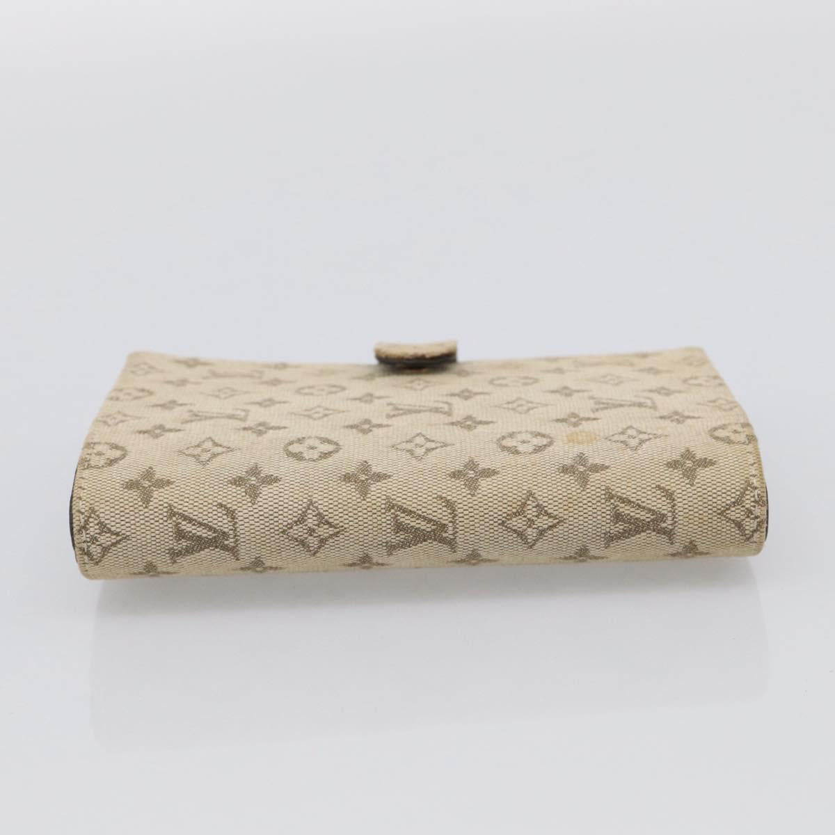 LOUIS VUITTON Monogram Mini Agenda PM Day Planner Cover Khaki R20911 Auth 213068
