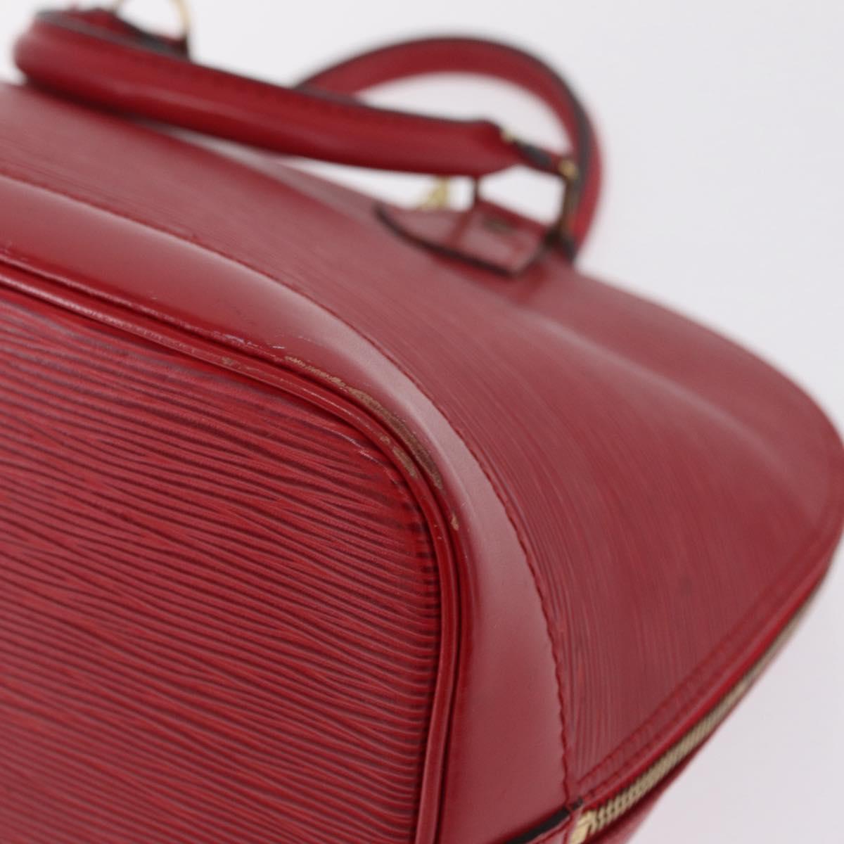 LOUIS VUITTON Epi Alma Hand Bag Castilian Red M52147 LV Auth 213072