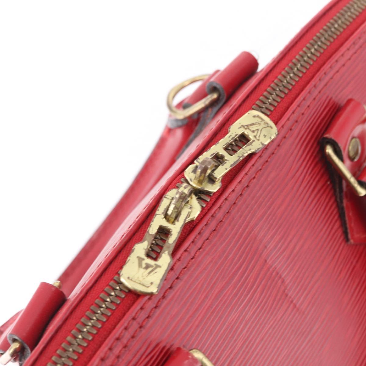 LOUIS VUITTON Epi Alma Hand Bag Castilian Red M52147 LV Auth 213072