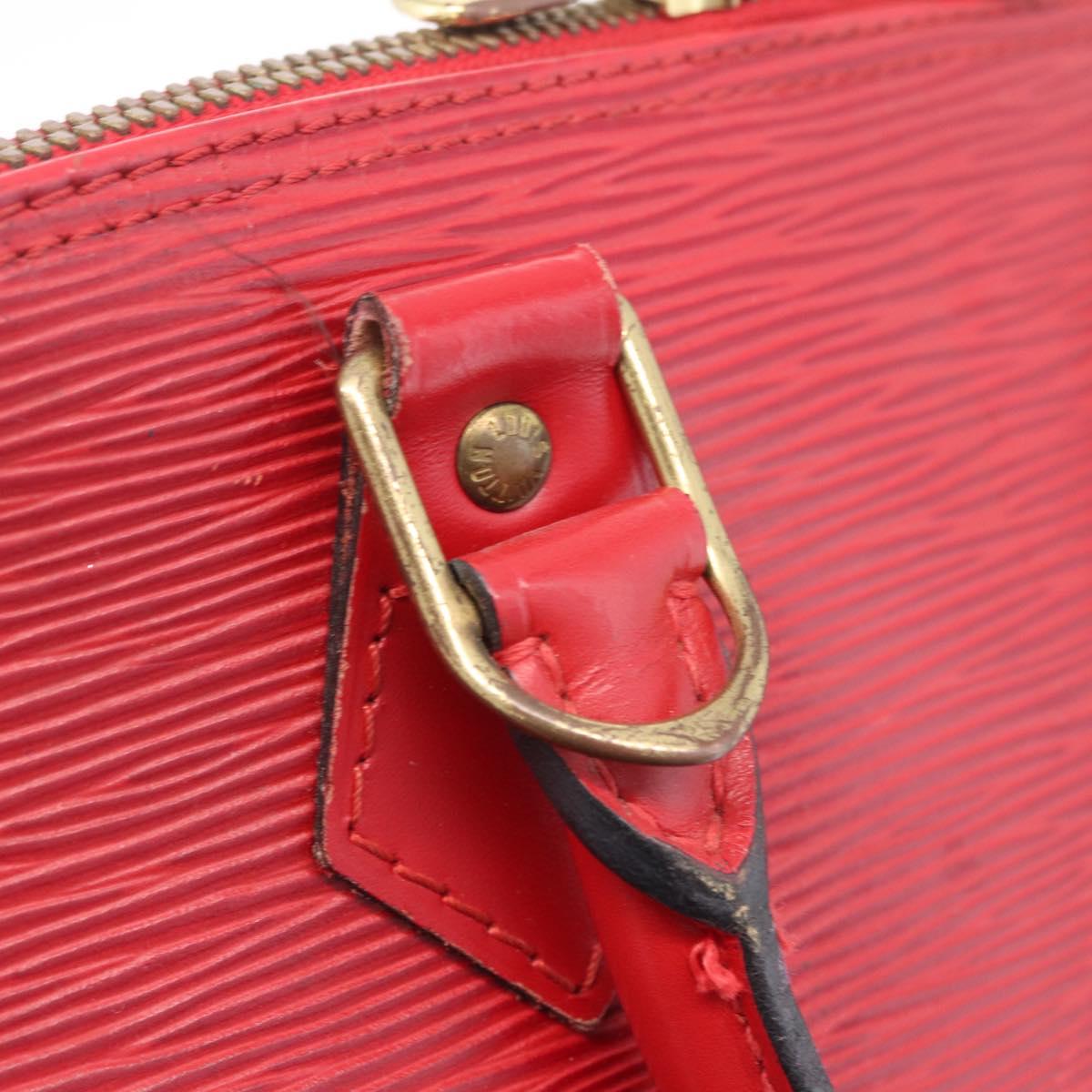 LOUIS VUITTON Epi Alma Hand Bag Castilian Red M52147 LV Auth 213072