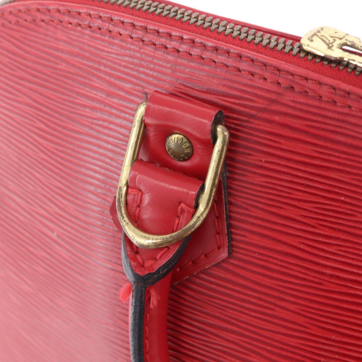 LOUIS VUITTON Epi Alma Hand Bag Castilian Red M52147 LV Auth 213072