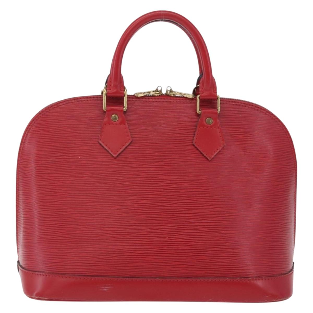 LOUIS VUITTON Epi Alma Hand Bag Castilian Red M52147 LV Auth 213072