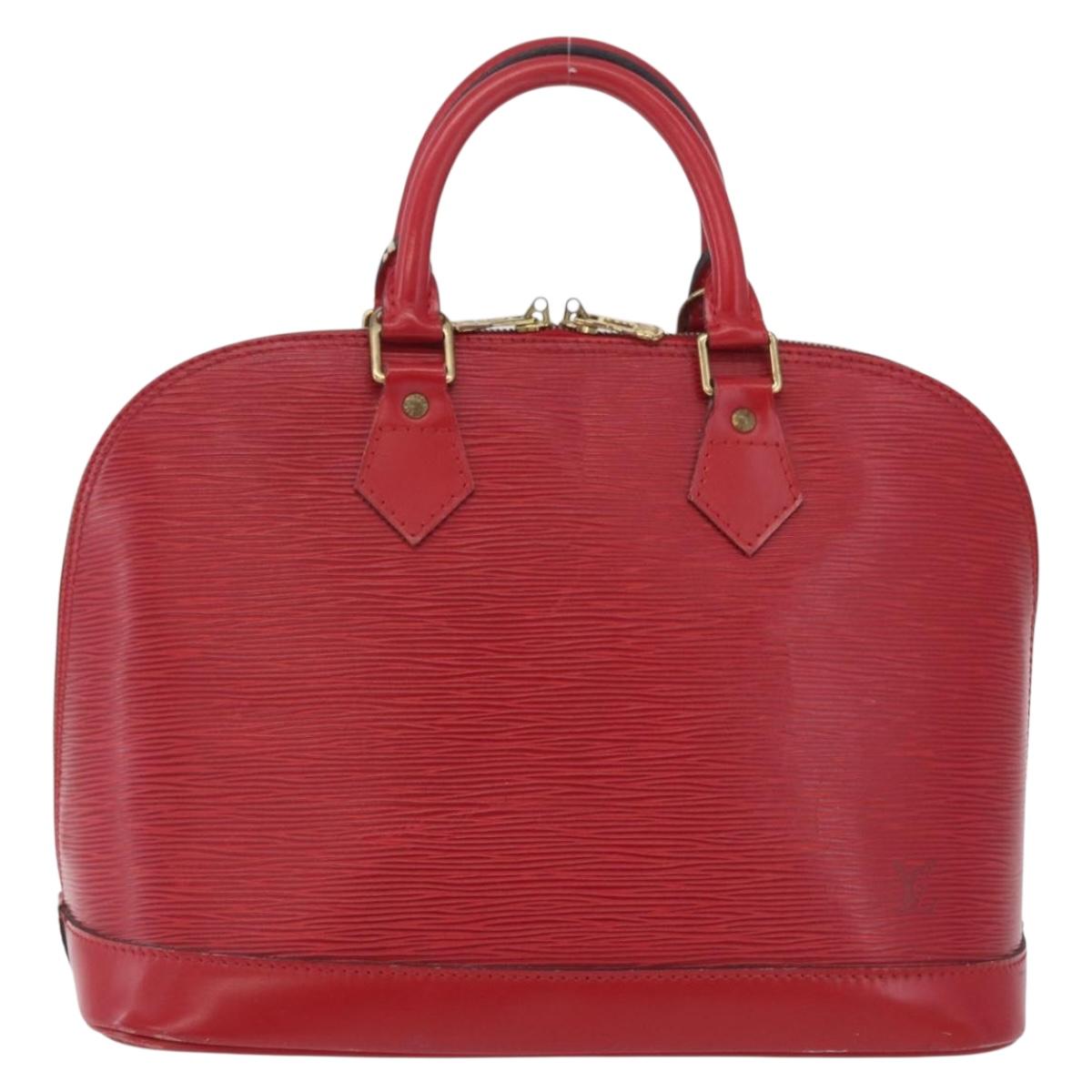 LOUIS VUITTON Epi Alma Hand Bag Castilian Red M52147 LV Auth 213072