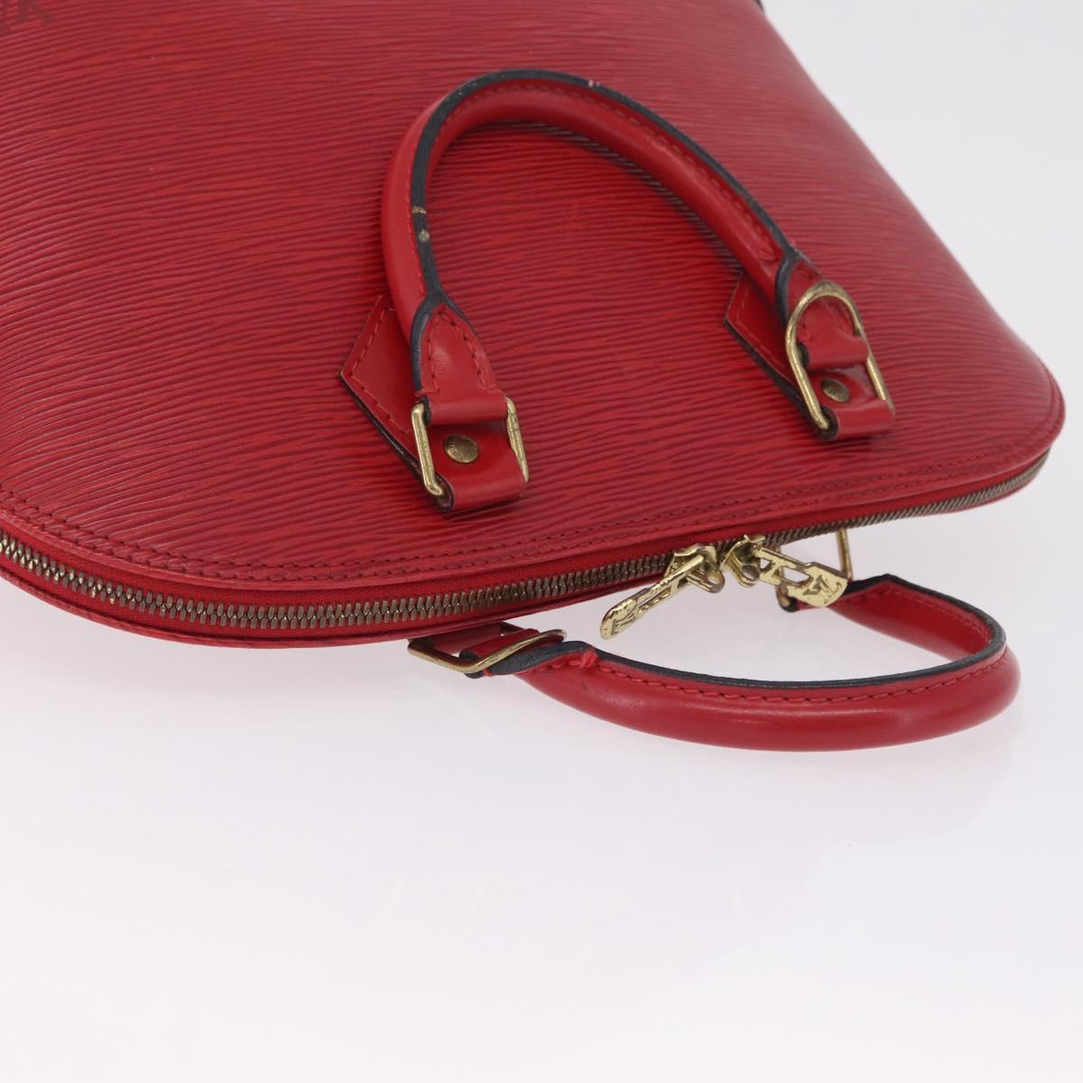 LOUIS VUITTON Epi Alma Hand Bag Castilian Red M52147 LV Auth 213072