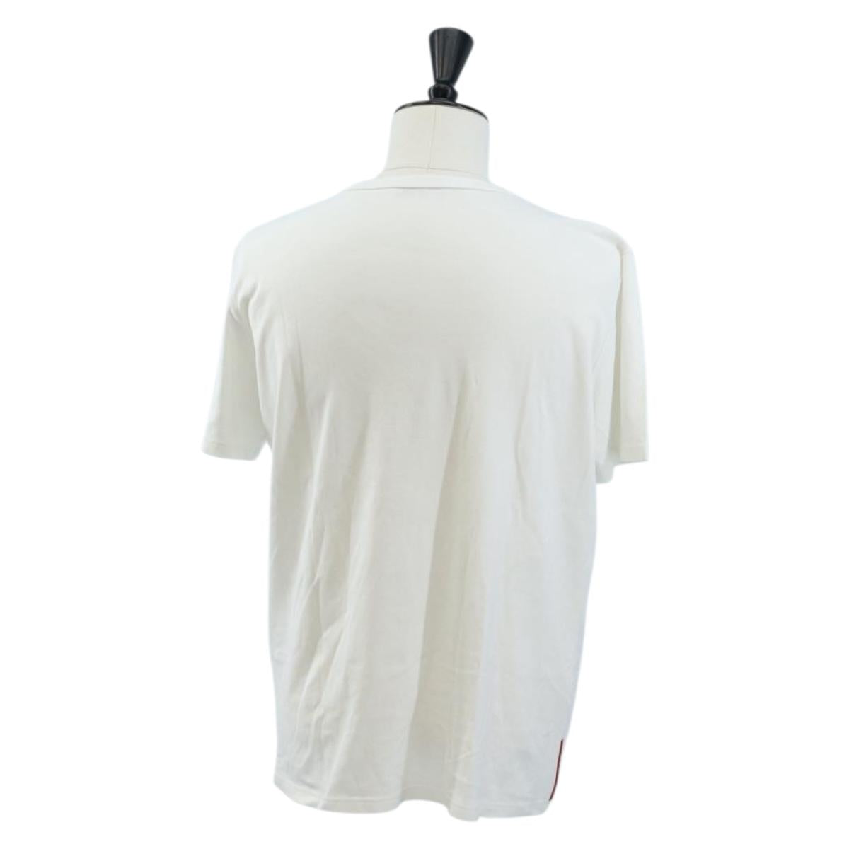PRADA Sports TShirt Shirt cotton L White Auth 213076A