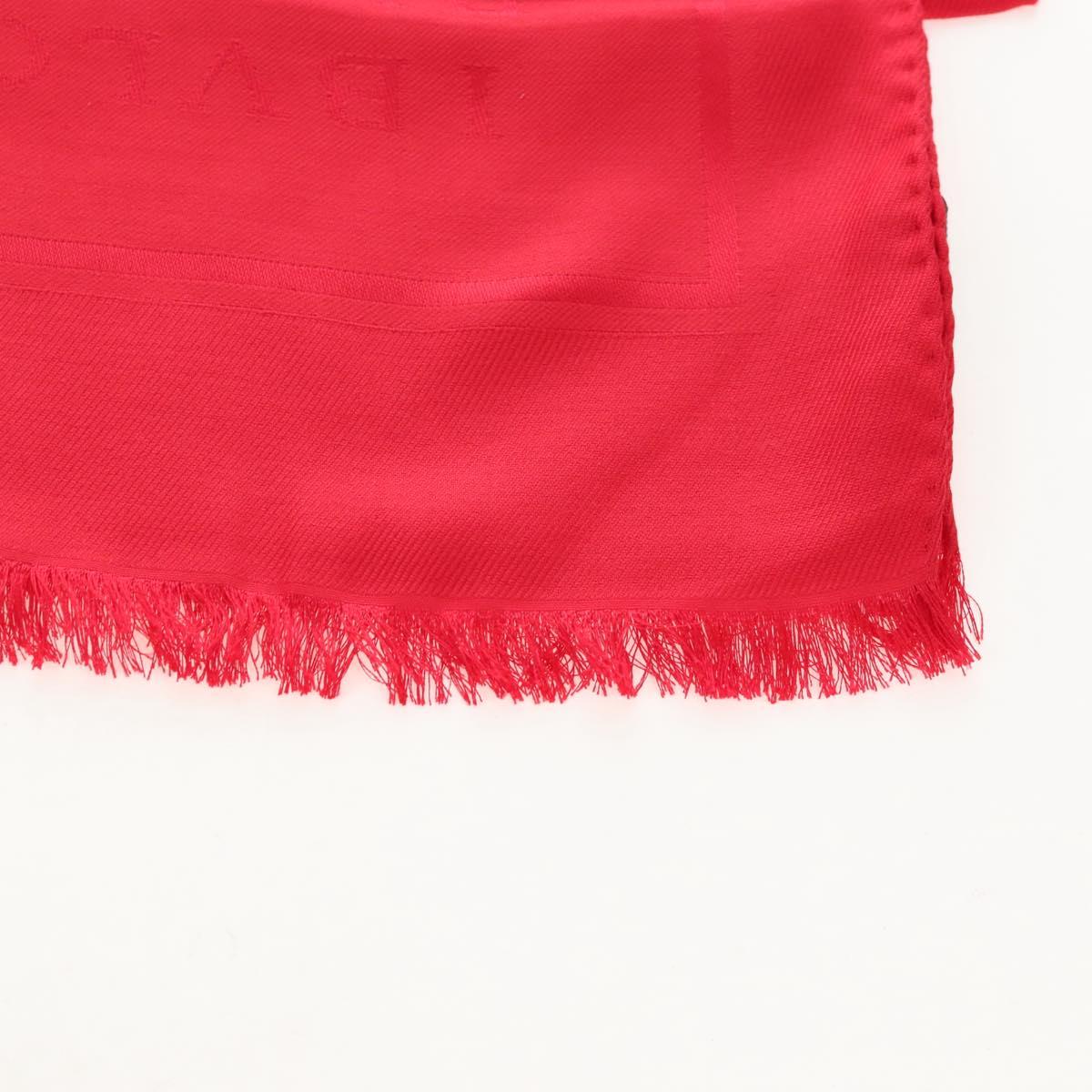 BVLGARI Stole Silk Red Auth 213083M